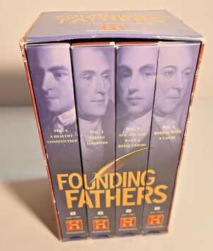 New-Founding Fathers Box Set The History Channel VHS 4-Tape Set VHS Homeschool